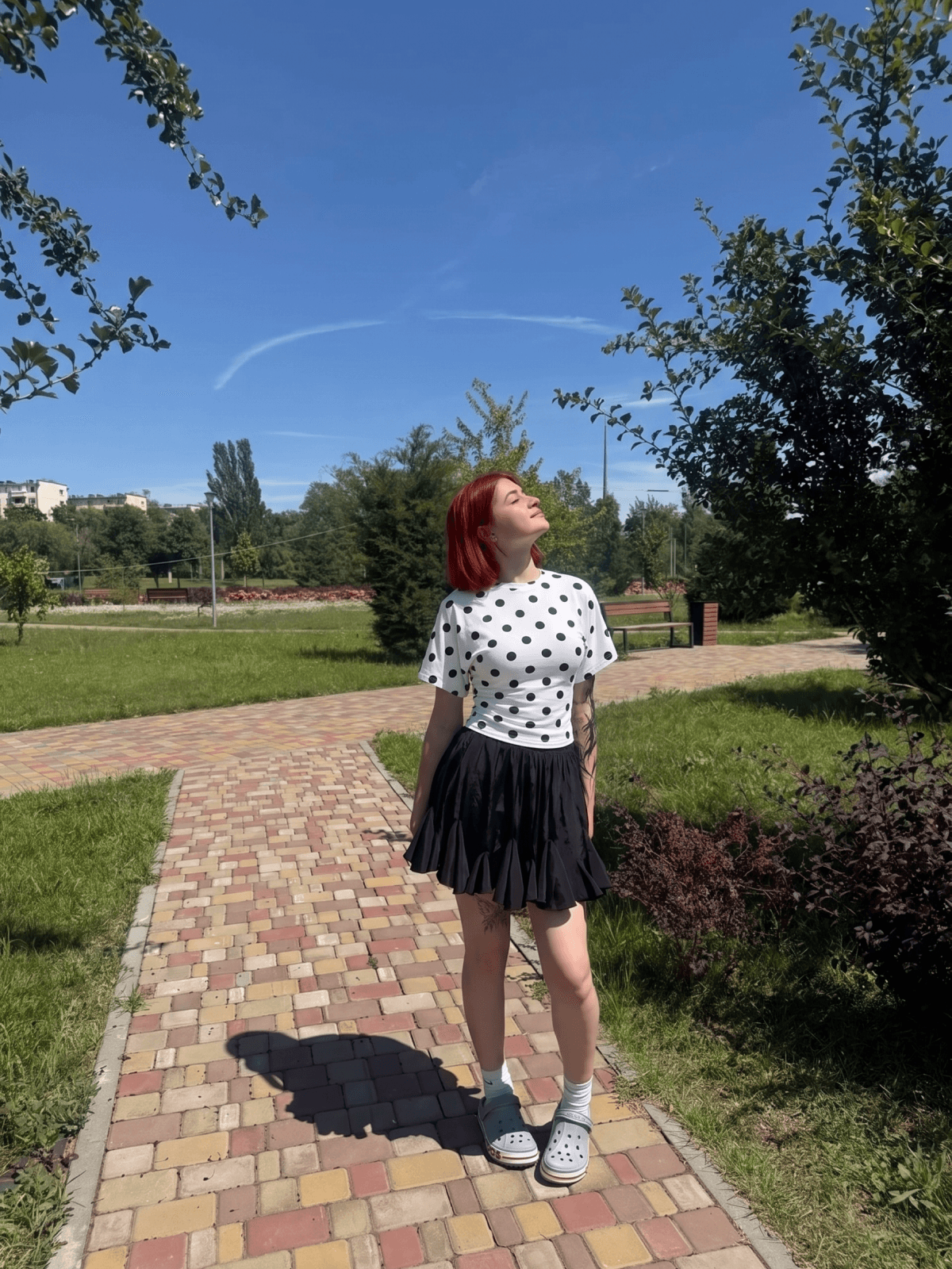 Футболка горох, работа 12