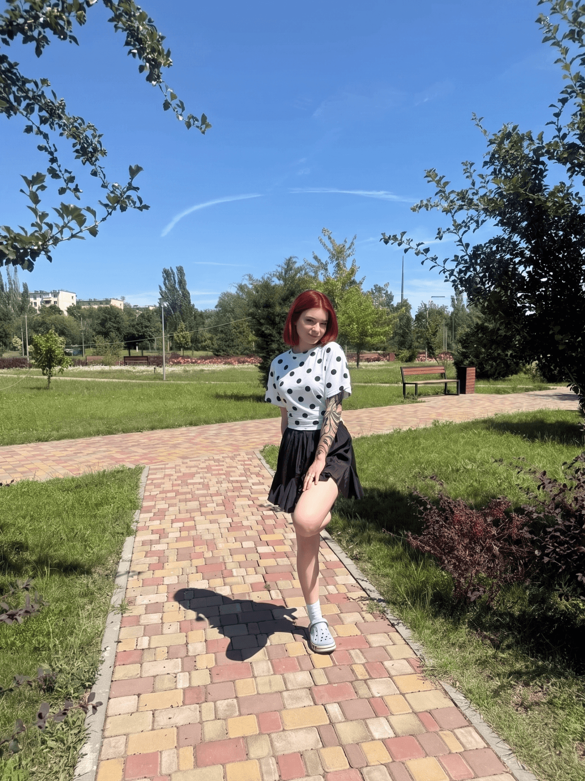 Футболка горох, работа 11